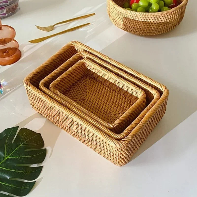 Cesta de Vime em Rattan